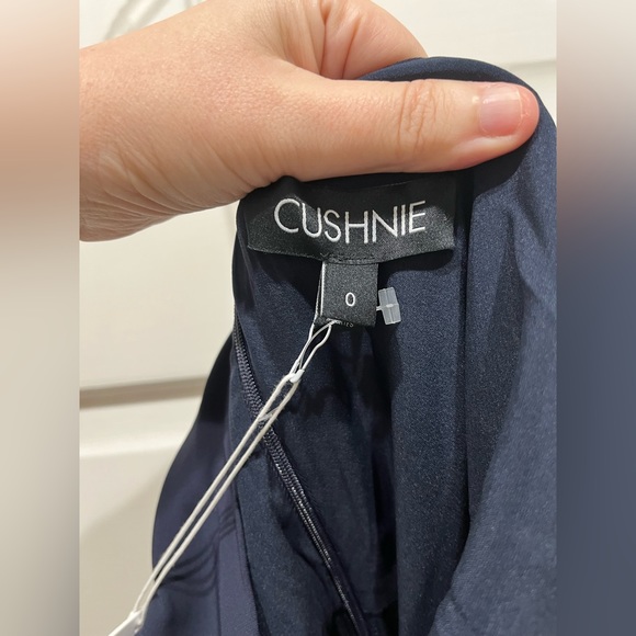 Cushnie one shoulder crepe jumpsuit. Midnight blue. Size 0. New with tags. - Picture 10 of 13